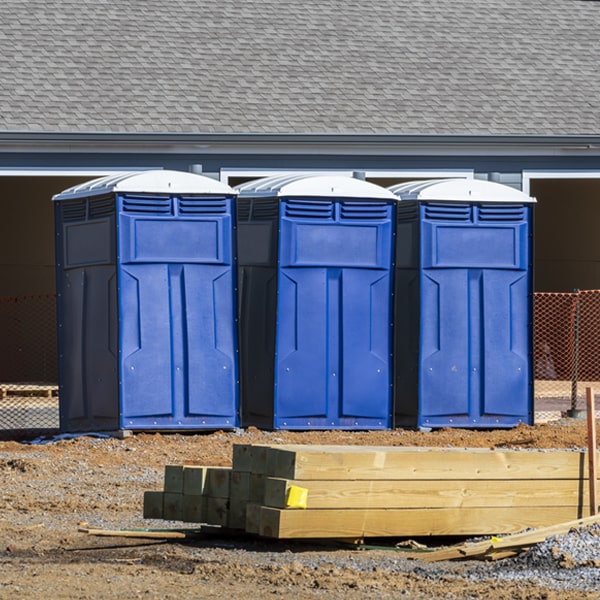 how often are the portable toilets cleaned and serviced during a rental period in Adelanto CA